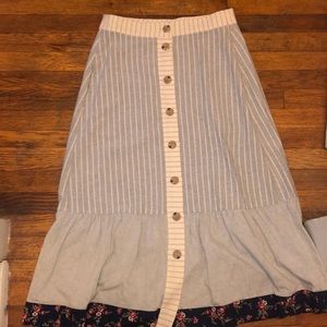 NWOT Madewell x Denim Project | Midi Skirt